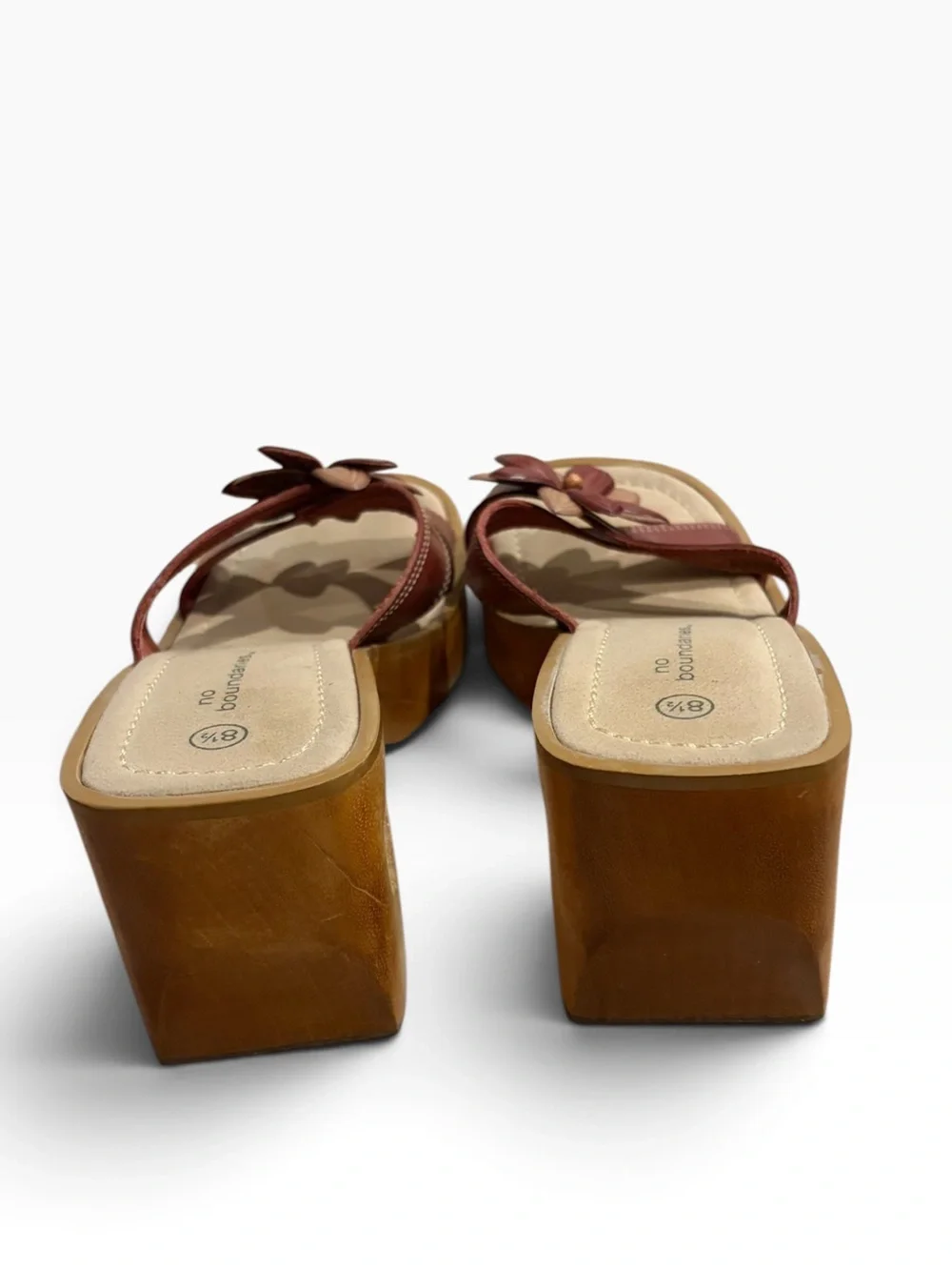 90’s Vintage Wooden Platform Sandals